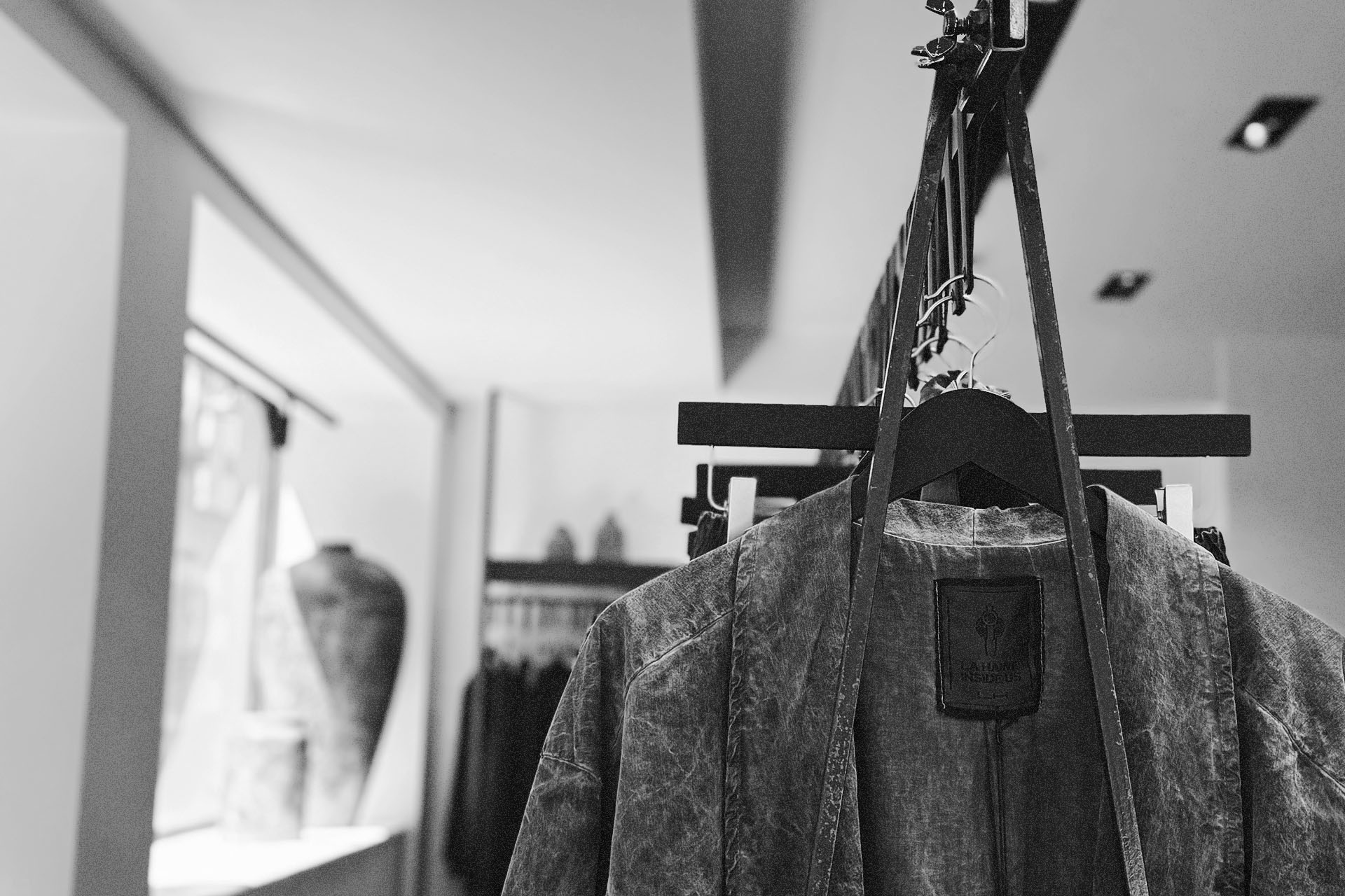 Garment rail inside TEPHRΛ Athens